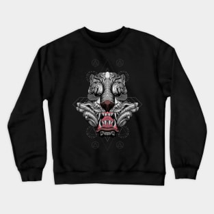 tiger head vector illustration Crewneck Sweatshirt